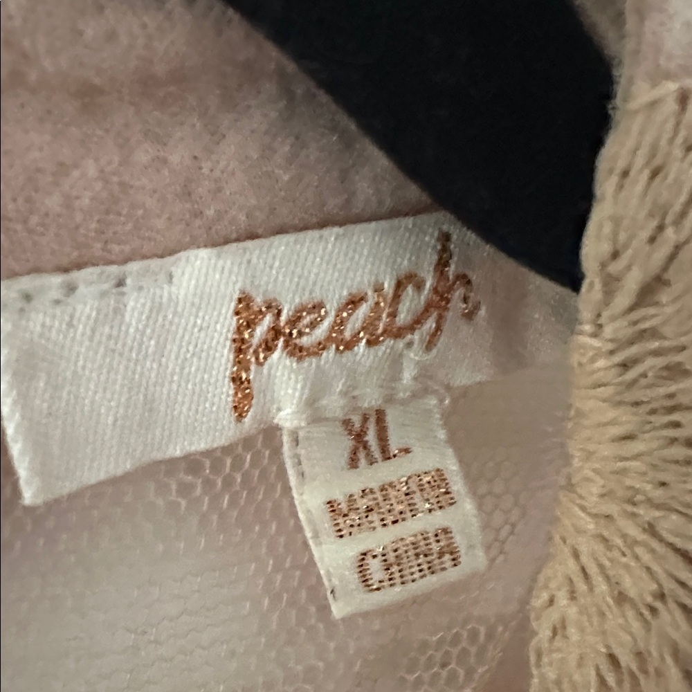 Peach Couture Lace Blouse • LIKE NEW - Picture 6 of 6